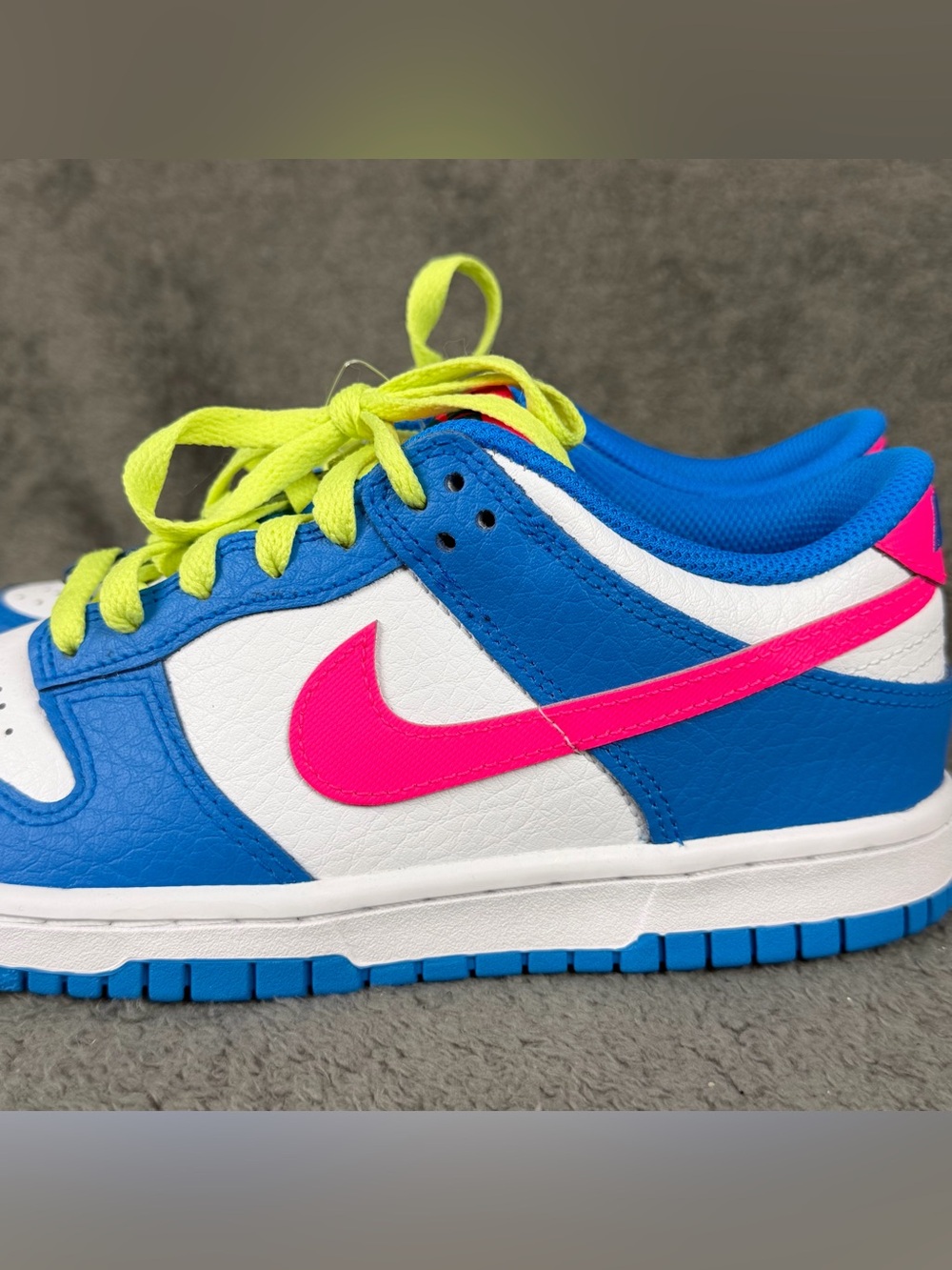 Nike Dunk Low Shoes Womens Size 7 Photo Blue Hyper Pink Sneakers 5.5Y IB7747-406 - Picture 12 of 12